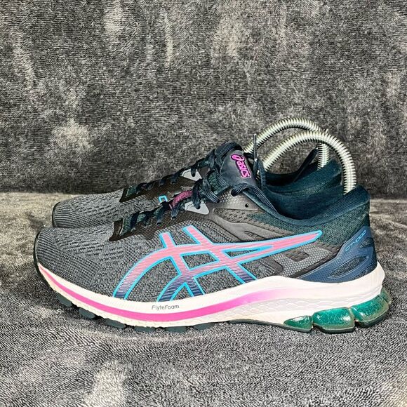 ASICS GEL-1000 10 Women`s Size  7 Navy Blue/Purple Running Shoes - Picture 1 of 8